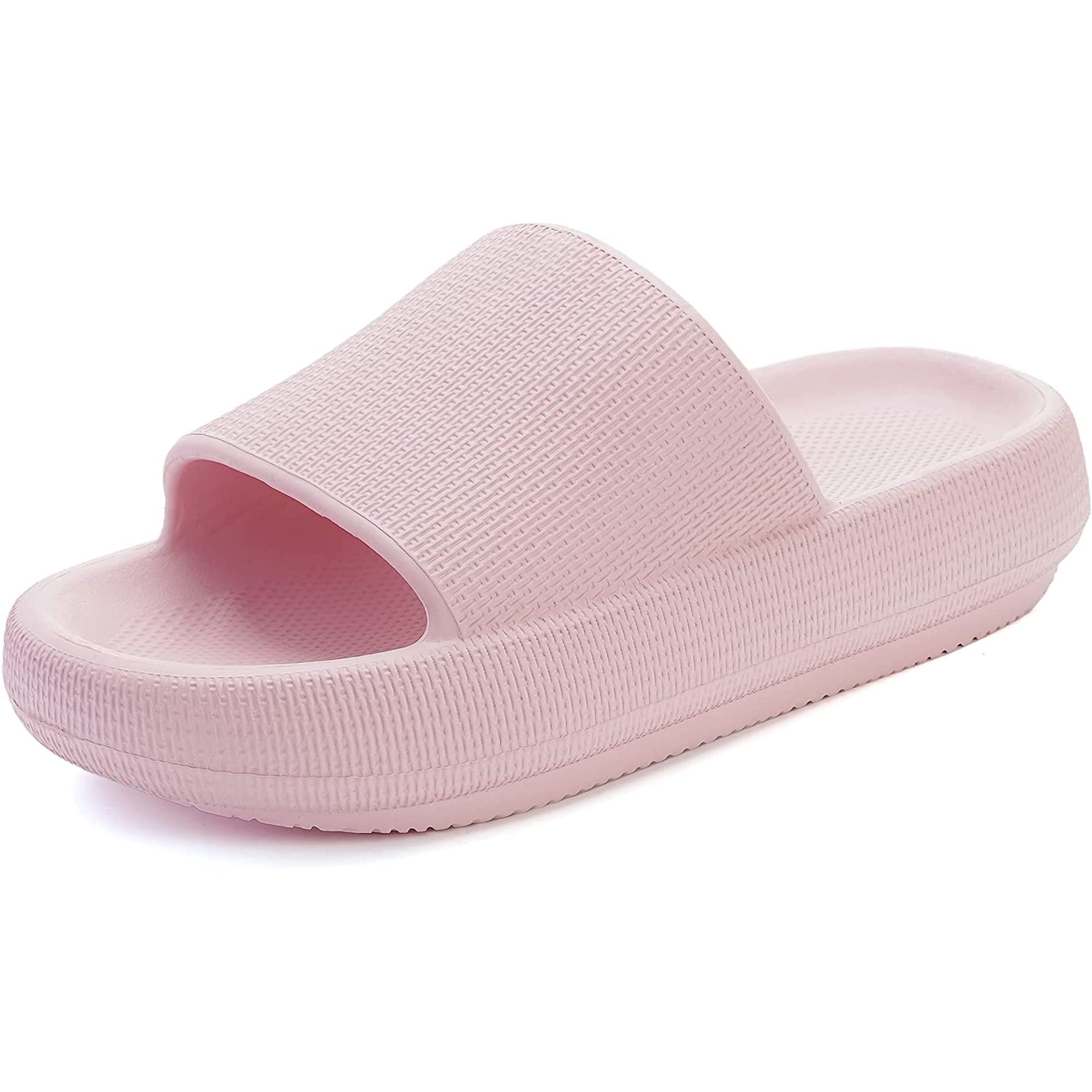 Unisex Cloud Slides for Men & Women - Soft Comfy Slippers with Cushioned Thick Sole, Perfect for Bathroom, Shower, Pool & Indoor Use