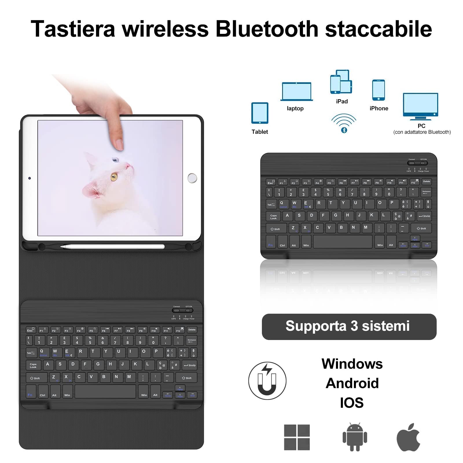 Keyboard Case for iPad 6th Generation 9.7