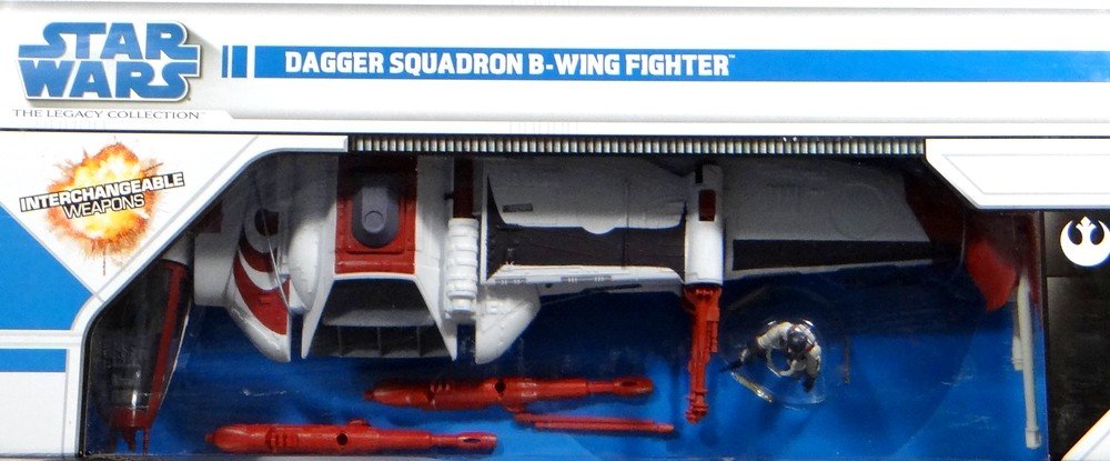 STAR WARS Dagger Squadron B-Wing Fighter Toy - LEGACY Collection Exclusive | Toys R Us | Action Figure for Collectors & Space Battles