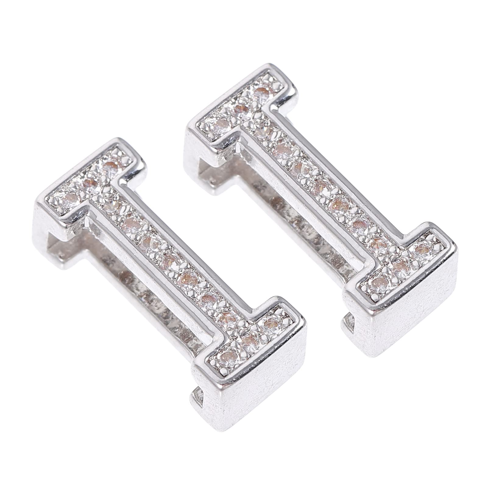 Abaodam 2-Pack White Alphabet Watch Band Loop Strap Keeper - DIY Replacement Watch Strap Decor for Apple Watch, Fitbit & More - Perfect for Customization, Gifts & Fashion Accessories