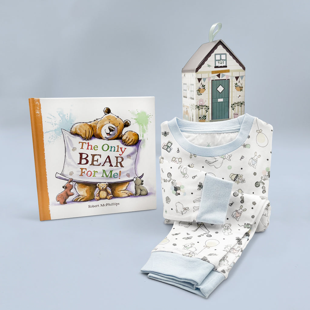 Classic Little Love Pajamas Set & The Only Bear For Me Storybook - Cozy Matching Family Sleepwear and Bedtime Reading for Kids
