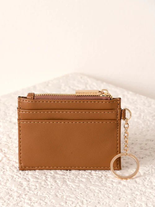 Premium Tan Leather Charlie Card Holder - Stylish & Durable for Commuters, Travel & Everyday Use