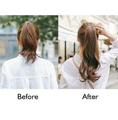 Clip-in Ponytail Hair Extension with Claw Clip - Natural Looking Hairpiece for Instant Volume & Length - Perfect for Parties, Weddings & Everyday Styling