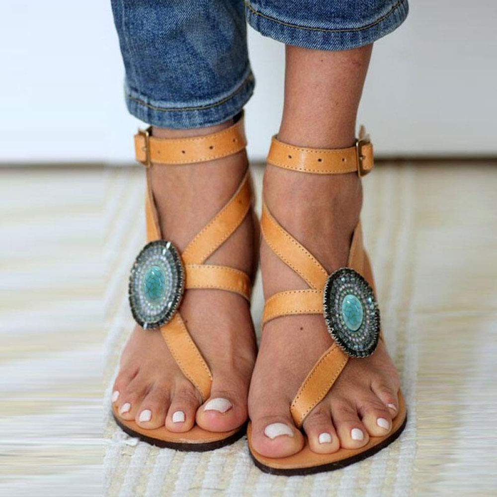 Women's Gladiator Sandals - Cross Tie Flat Summer Sandals for Beach, Vacation & Casual Outfits | Comfortable Strappy Sandals for Walking, Travel & Outdoor Activities