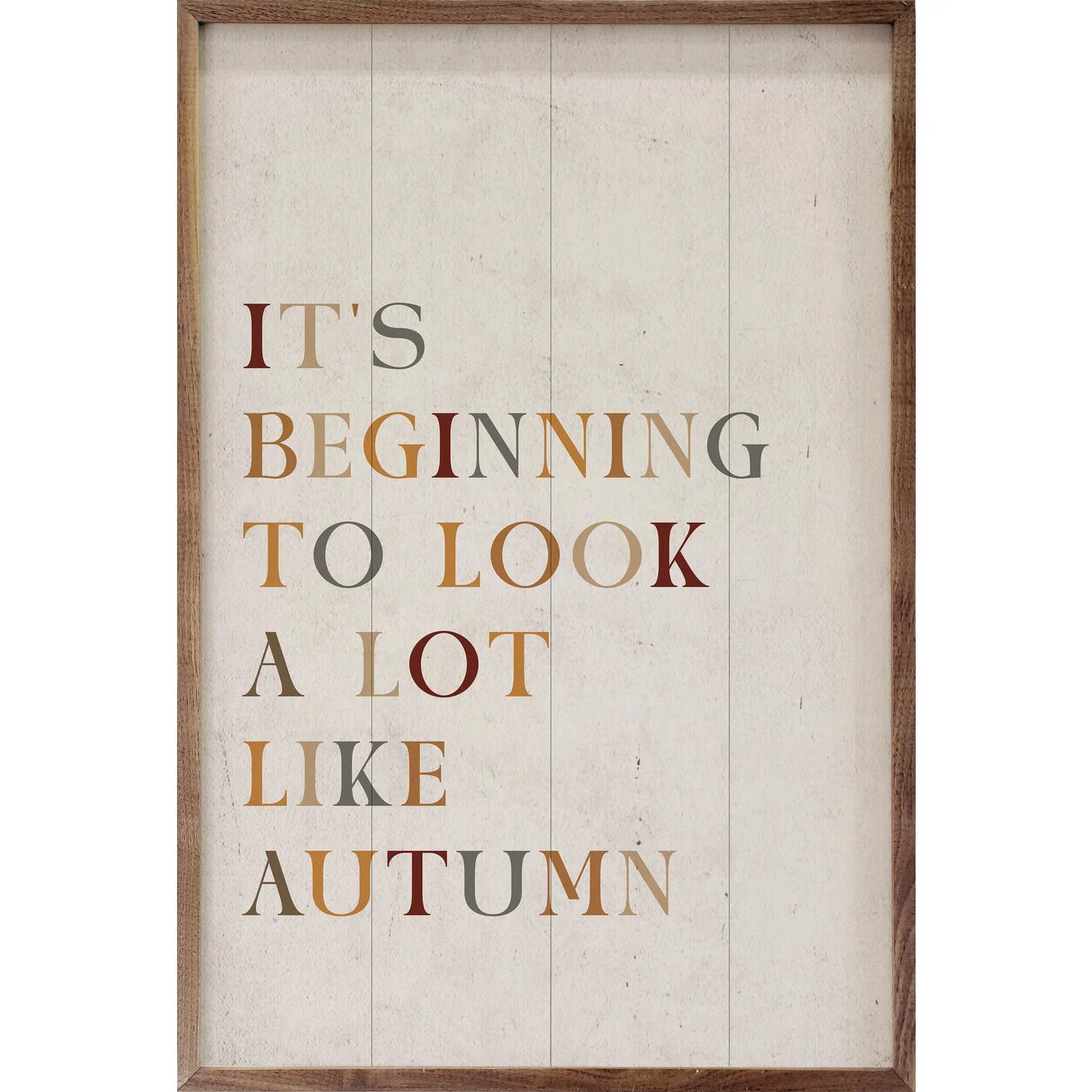Autumn Wood Framed Print - Nature Inspired Wall Art Decor for Living Room, Bedroom & Office - Seasonal Home Decoration