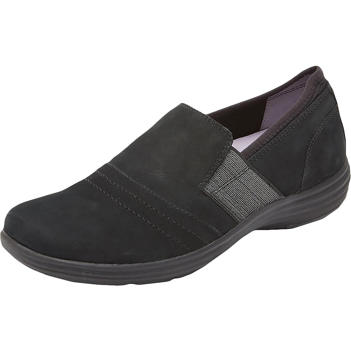 Aravon Women's Comfortable Flats - Lightweight Slip-On Shoes for Work, Travel & Everyday Wear | Breathable & Supportive Walking Shoes for Women