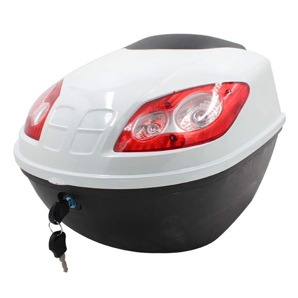**Durable Motorcycle Tail Box Lock - Heavy Duty Hard Trunk Top Case with Reinforced Backrest - Multiple Colors for Harley, Honda, Yamaha - Ideal for Touring & Commuting**