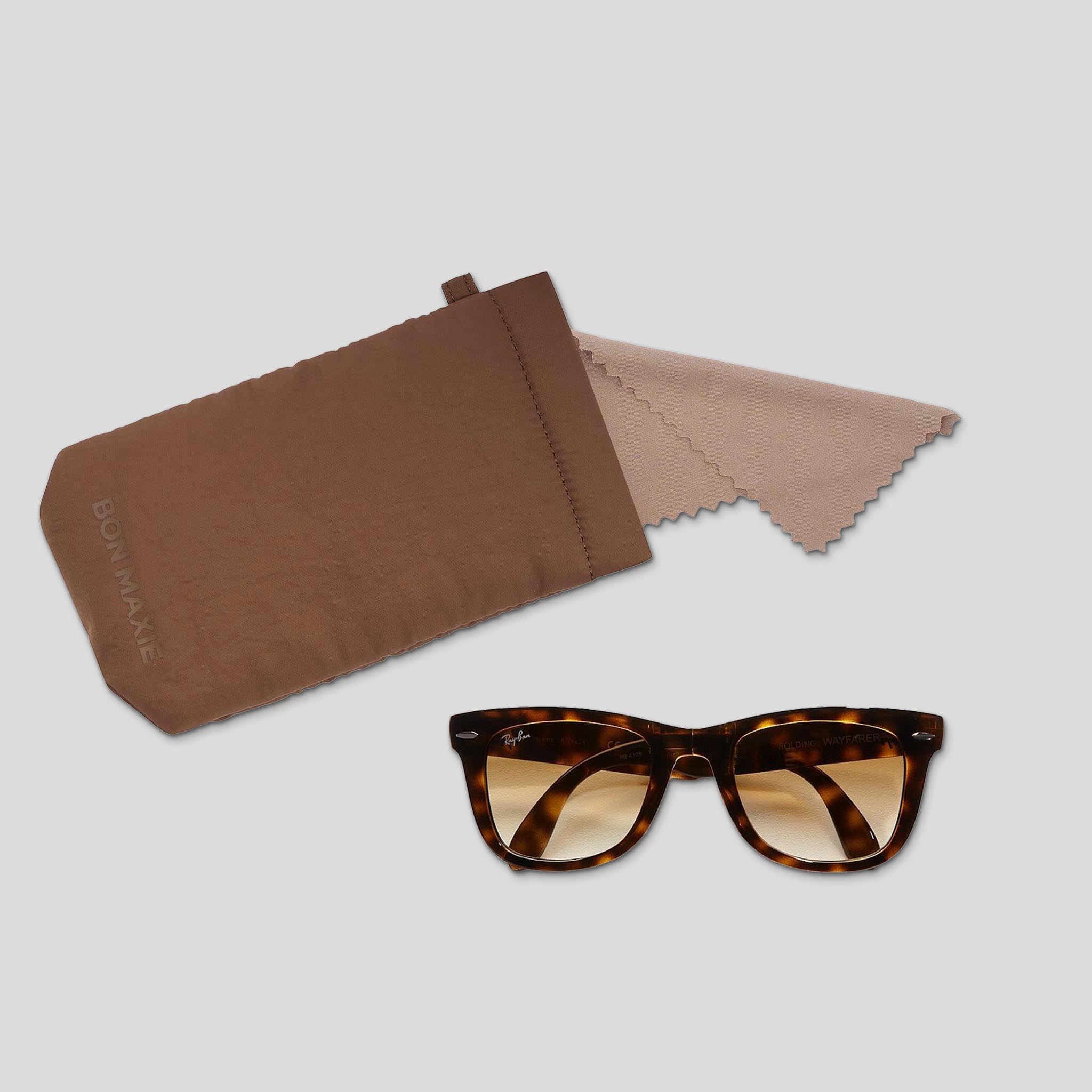 Easy Squeezy Glasses Case - Chocolate Color | Durable Eyeglass Holder for Travel & Daily Use | Perfect for Sunglasses, Reading Glasses & Prescription Eyewear