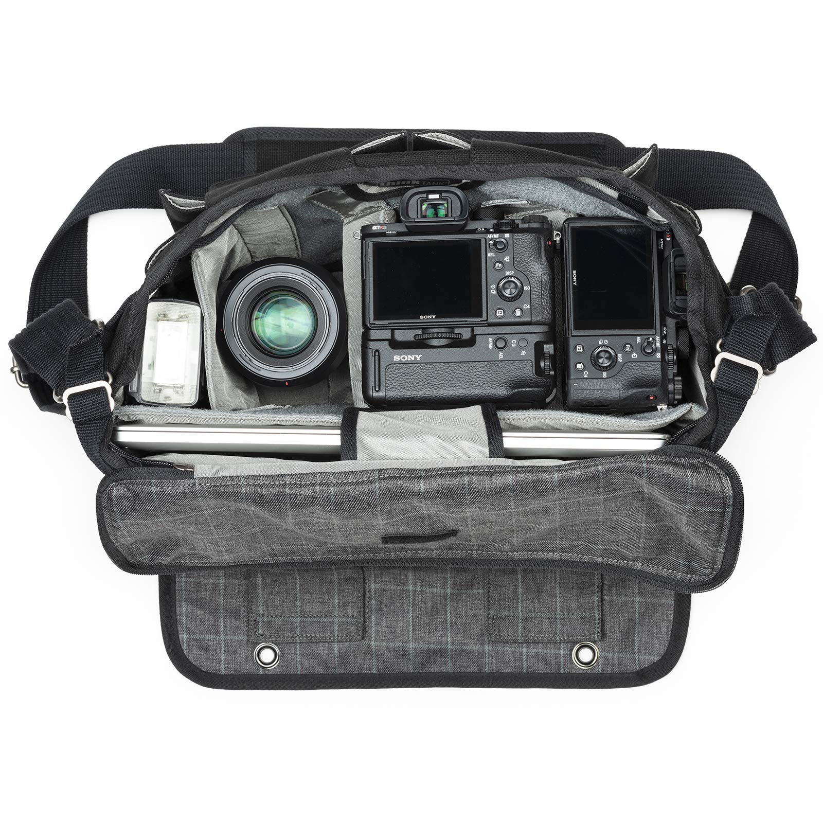 Think Tank Photo Retrospective 30 V2.0 Camera Shoulder Bag - Professional DSLR Messenger Bag for Photographers (Black) - Perfect for Travel, Street & Wedding Photography