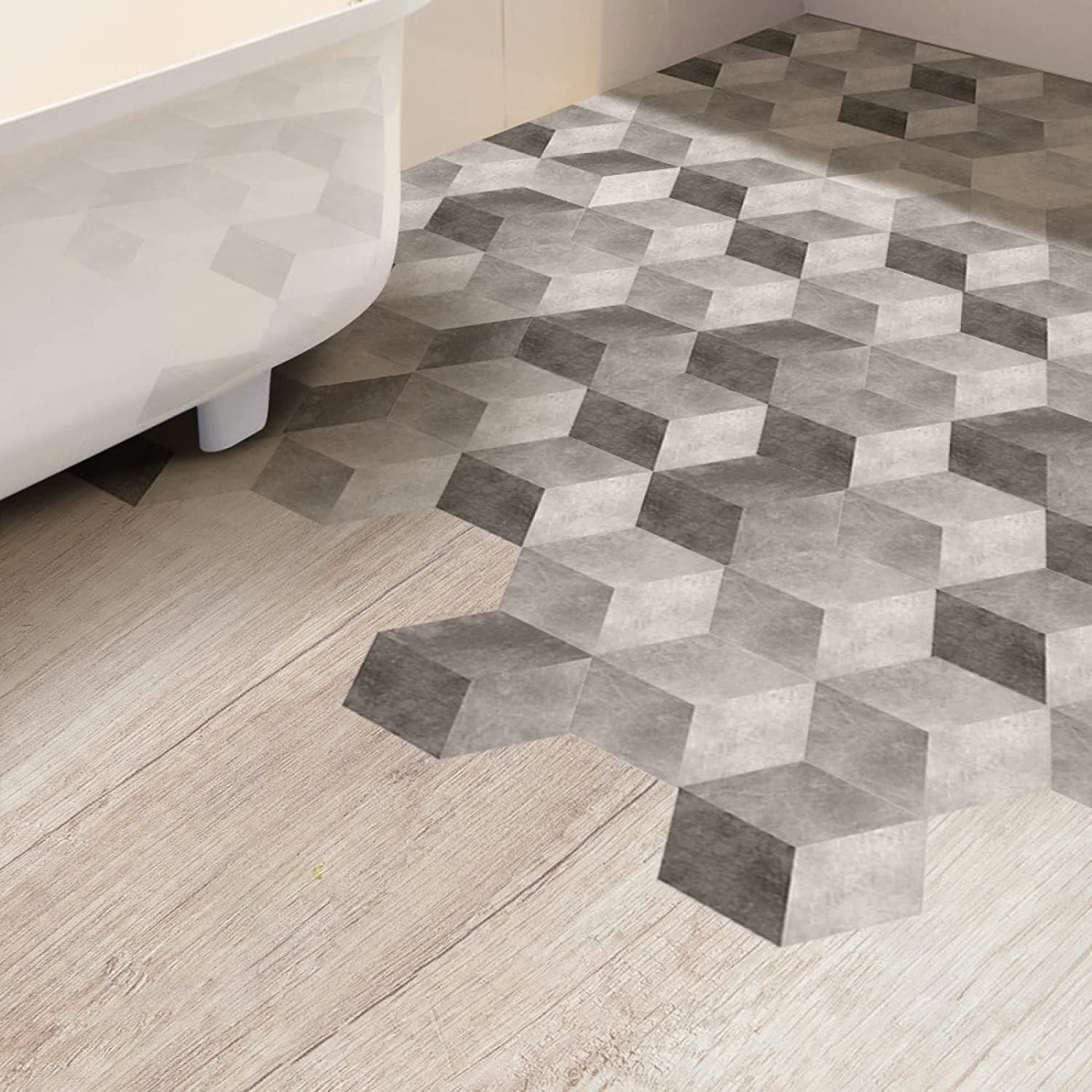 30-Pack Terrazzo Tile Stickers 20cm x 23cm - Peel & Stick Wall Tiles for Kitchen Backsplash, Bathroom & Home Decor - Waterproof & Removable DIY Decoration