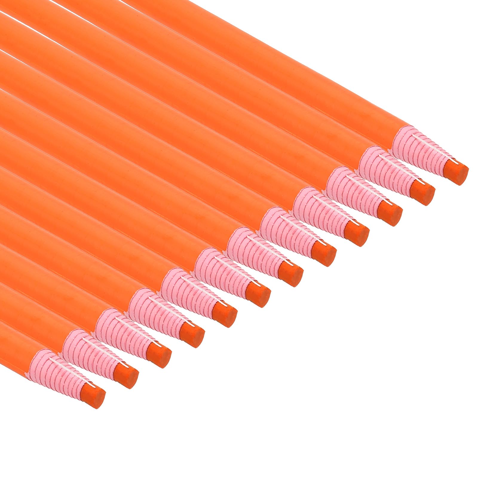 PATIKIL Peel-Off China Markers - 36 Pack Grease Wax Pencils for Glass, Fabric, Film, Paper, Vinyl & Metal - Orange Wooden Marking Pencils for Industrial Labeling, Art Projects & DIY Crafts