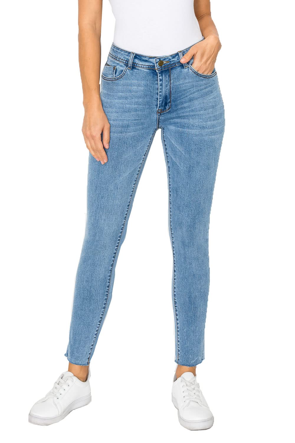 ZAMONG Women's High Waist Skinny Jeans - Stretch Denim Pants for Everyday Wear, Work & Casual Outfits