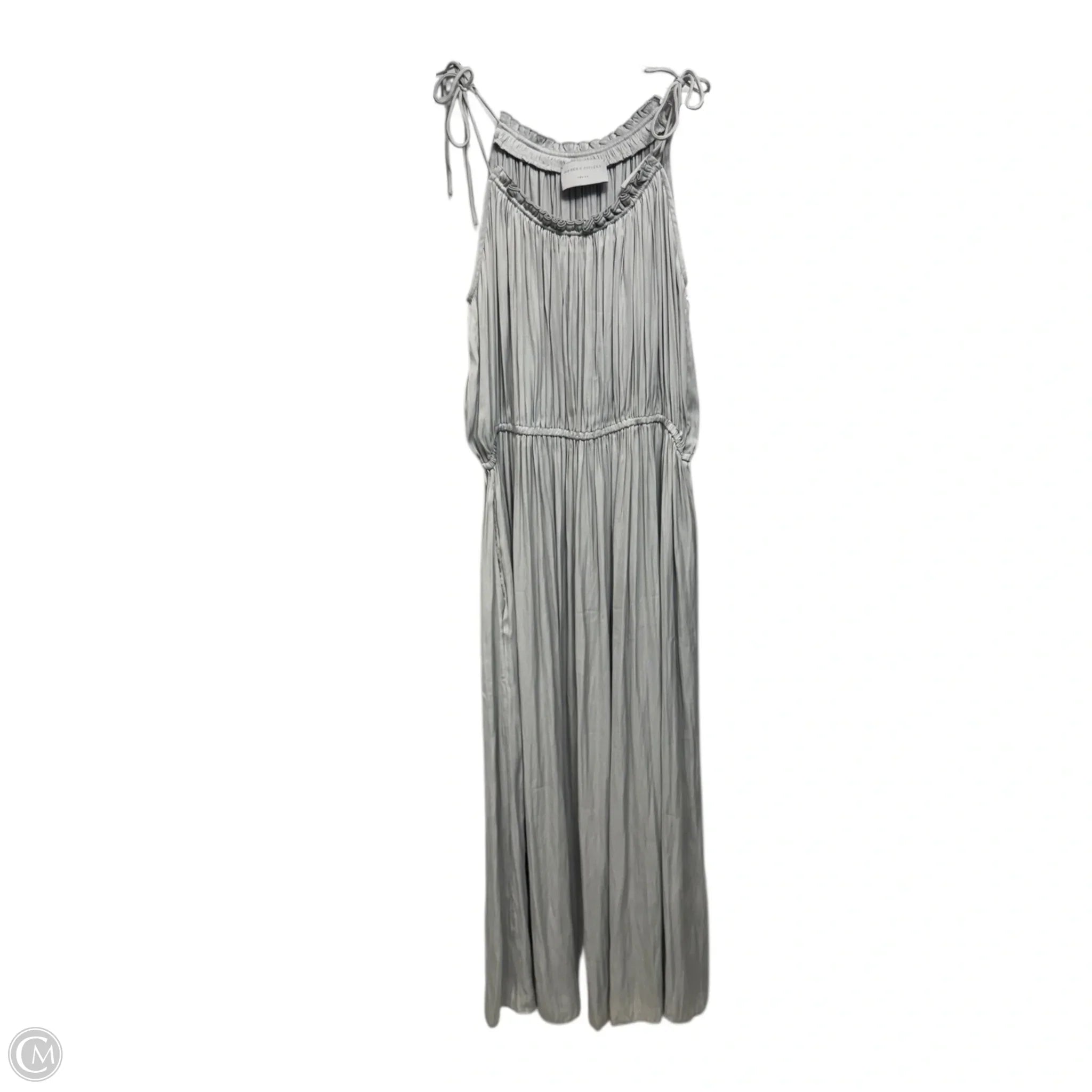 Modern Citizen Aileen Tie Shoulder Maxi Dress - Grey, Size M | Elegant Summer Evening Dress for Weddings & Parties
