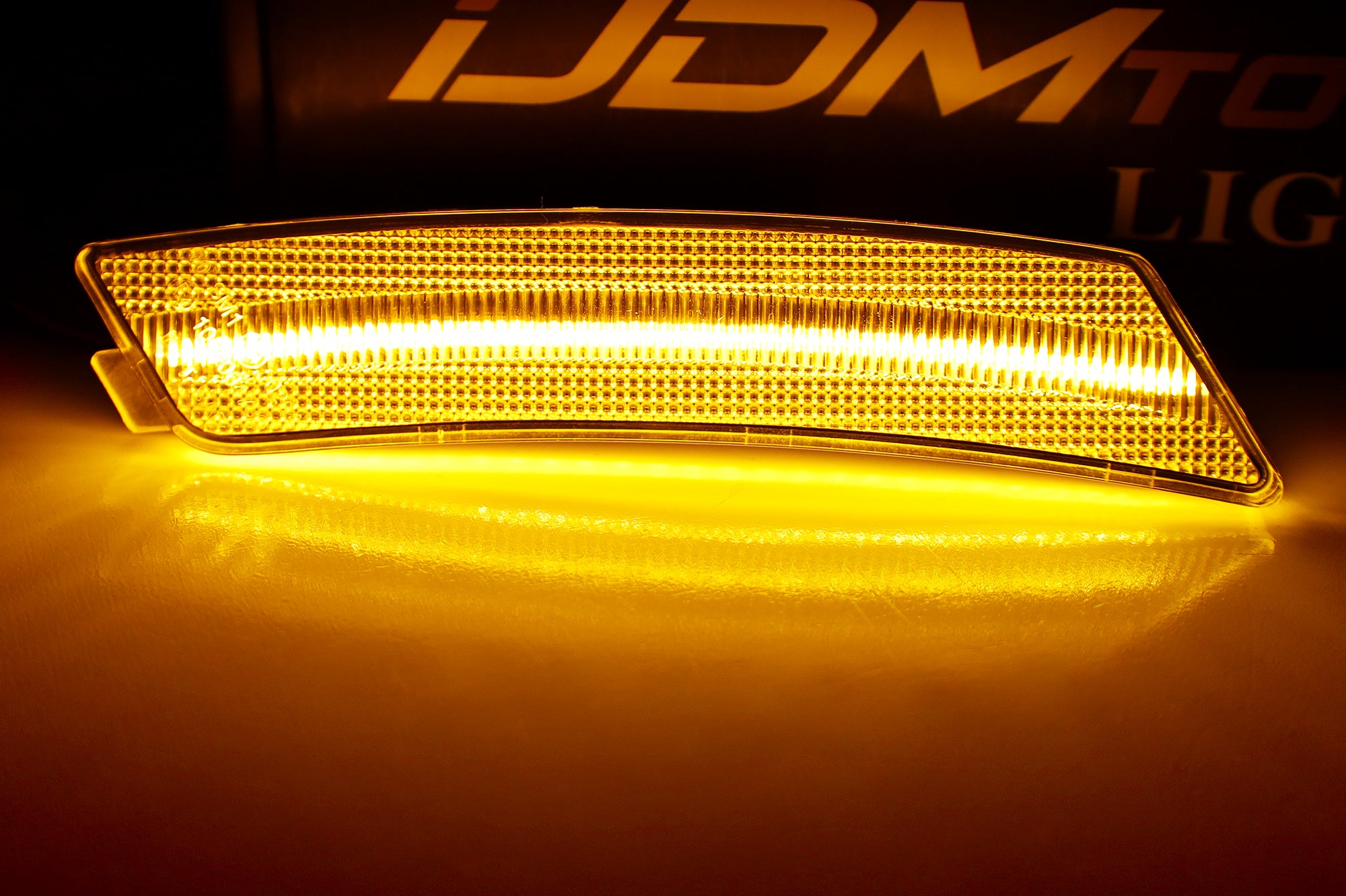 2020+ Cadillac CT5 Clear Lens Amber LED Strip Front Bumper Side Marker Lights - DRL Daytime Running Lights for Enhanced Visibility & Style