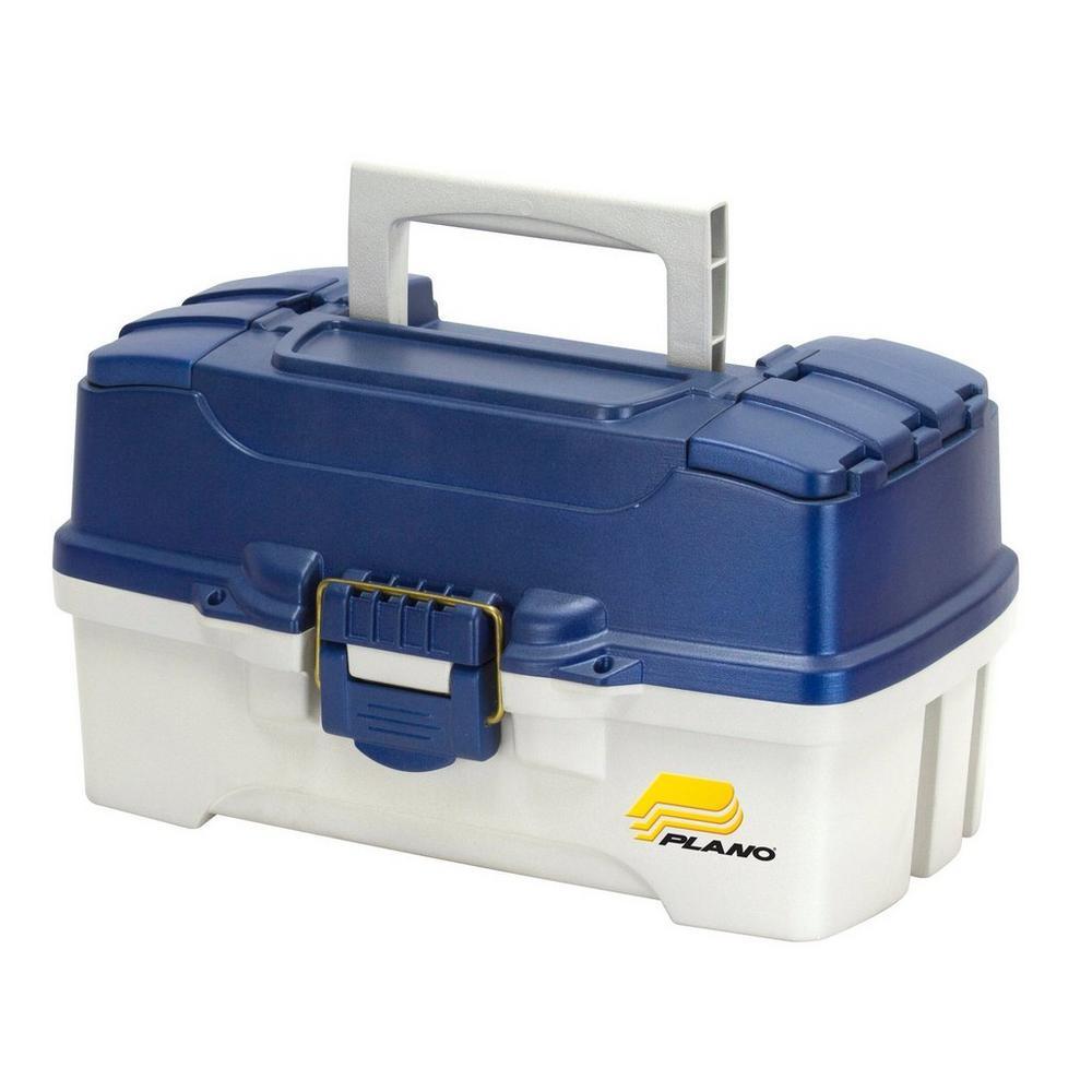 Plano Two Tray Tackle Box - Premium Fishing Organizer for Lures, Hooks & Gear - Perfect for Freshwater & Saltwater Fishing Trips