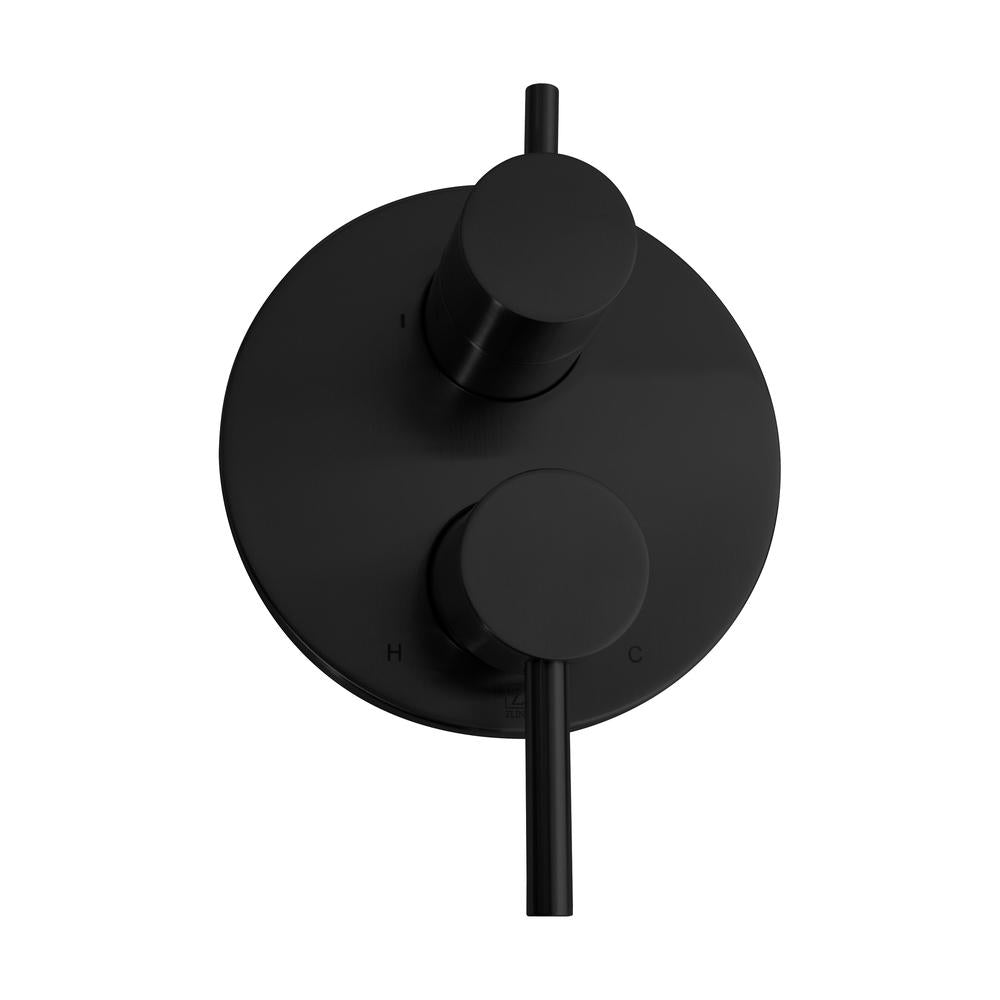 ZLINE El Dorado Matte Black Rainfall Shower System - Luxury Bathroom Fixture with Adjustable Showerhead for Spa-Like Experience (ELD SHS MB) | Perfect for Master Bathrooms & Modern Home Renovations