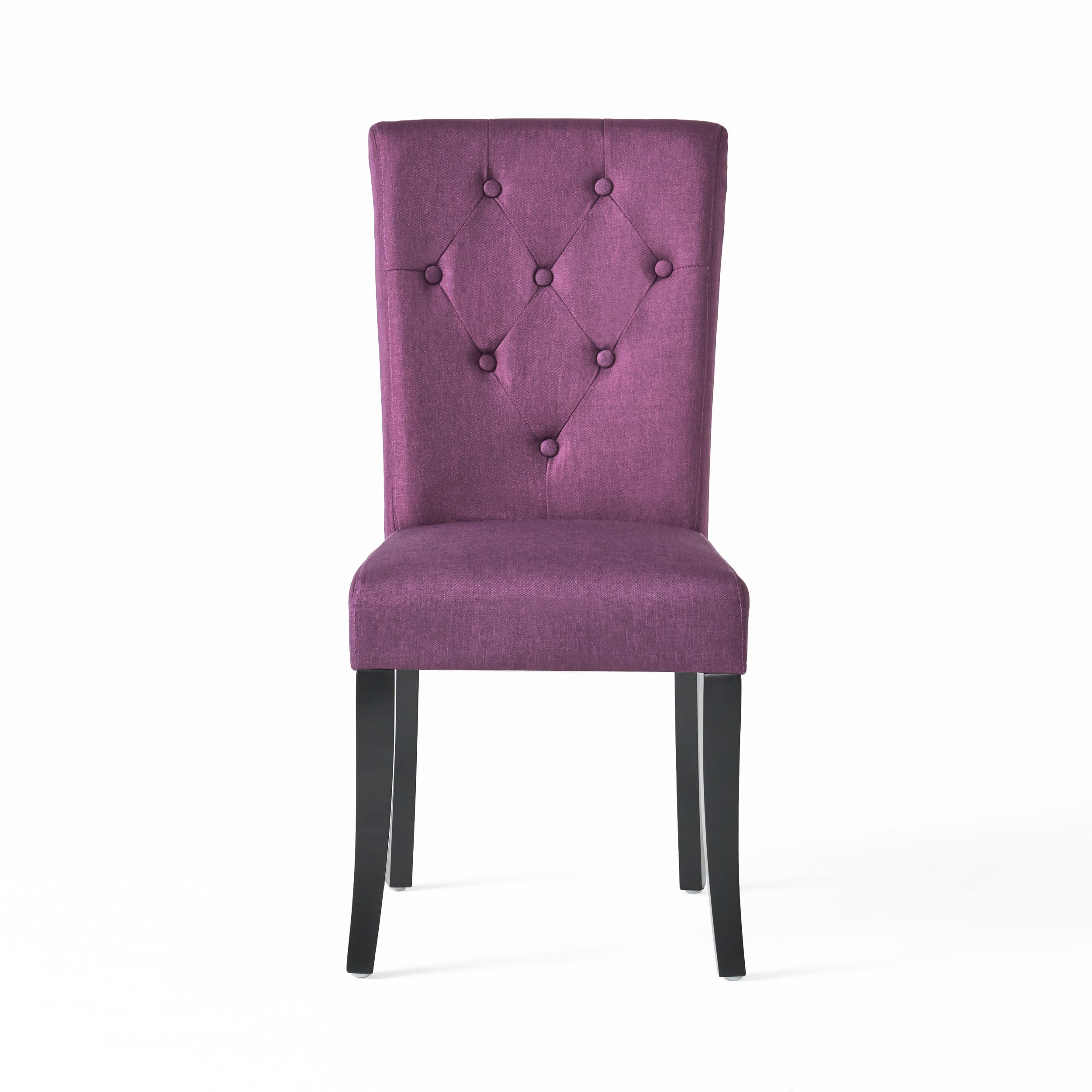 Modern Dining Chairs Set of 2 - Comfortable Kitchen Chairs with Padded Seat - Perfect for Dining Room, Kitchen, Breakfast Nook & Small Spaces