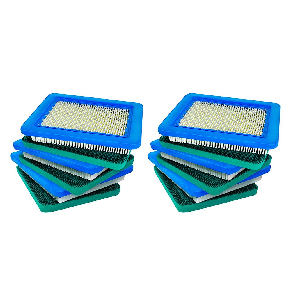6 Pack 491588s Air Filter with Pre Filter - Compatible with Toro 20332, Craftsman 3364, Replaces 491588 & 399959 - Perfect for Push Lawn Mower Maintenance & Engine Protection
