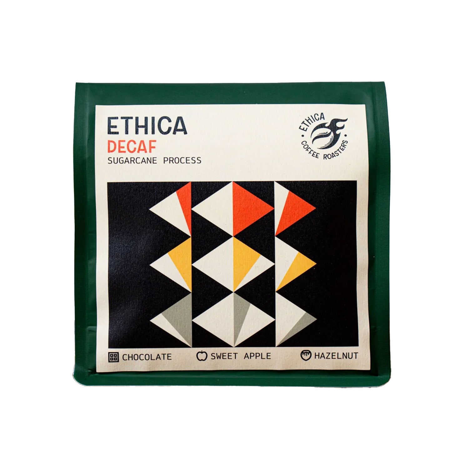 Ethica Decaf Sugarcane Process Whole Bean Coffee - 250g Bag | Organic, Chemical-Free, Low Acid | Perfect for Morning Brew, Office & Gift Giving