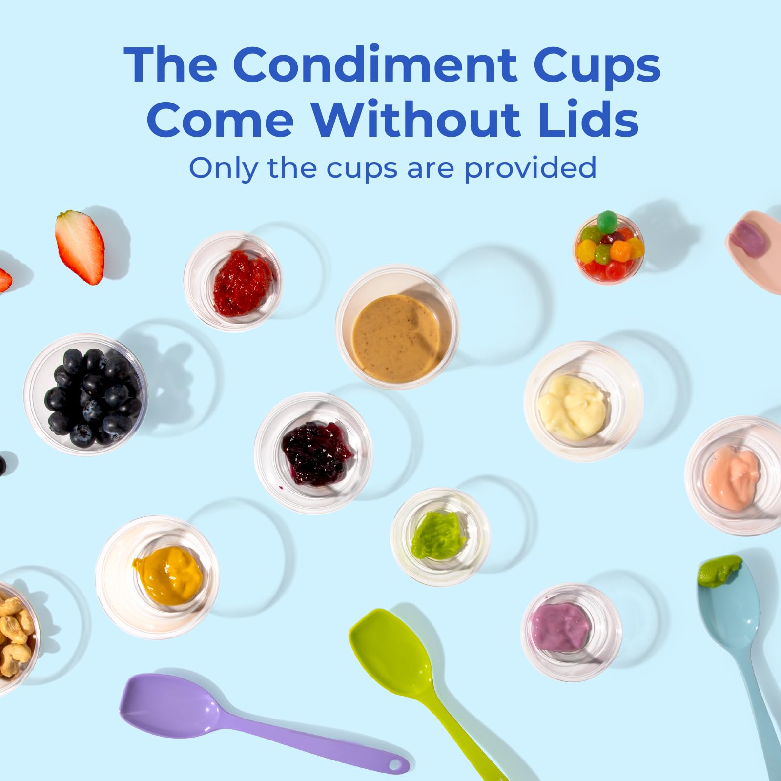 250-Pack 4 oz BPA-Free Disposable Condiment Cups | Meal Prep, Jello Shots, Dipping Sauces, Salad Dressings | Perfect for Parties, Catering & Home Use