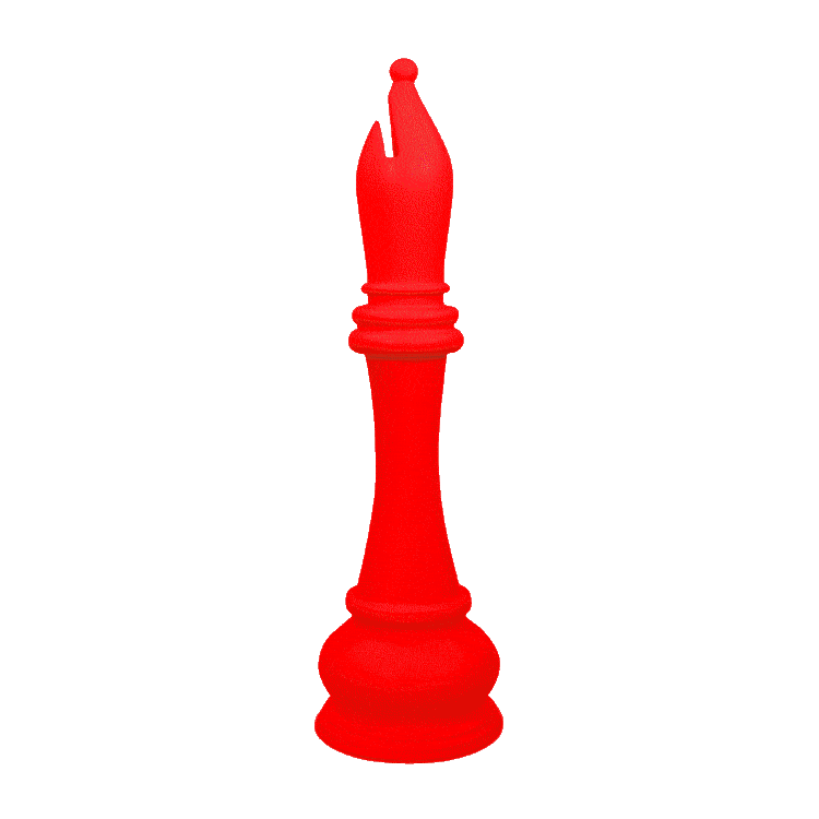 MegaChess 59 Inch Giant Fiberglass Bishop Chess Piece - Outdoor & Indoor Decoration, Garden Chess Set, Event Centerpiece
