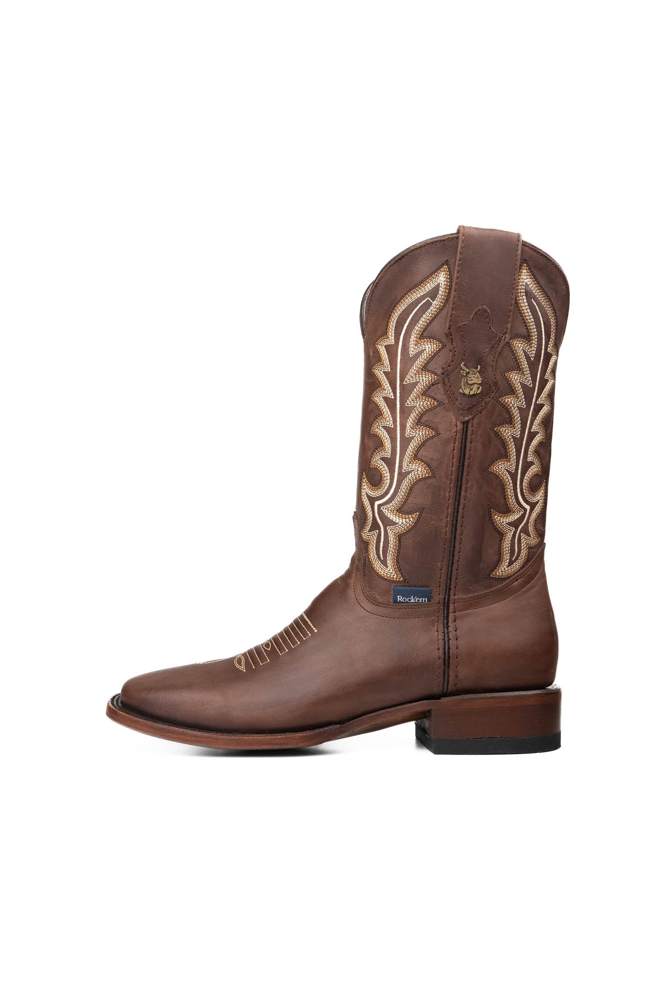 **Midland Square Toe Cowboy Boots for Men - Western Work & Riding Boots - Durable Leather & Comfortable Fit for Ranch, Rodeo & Outdoor Adventures**