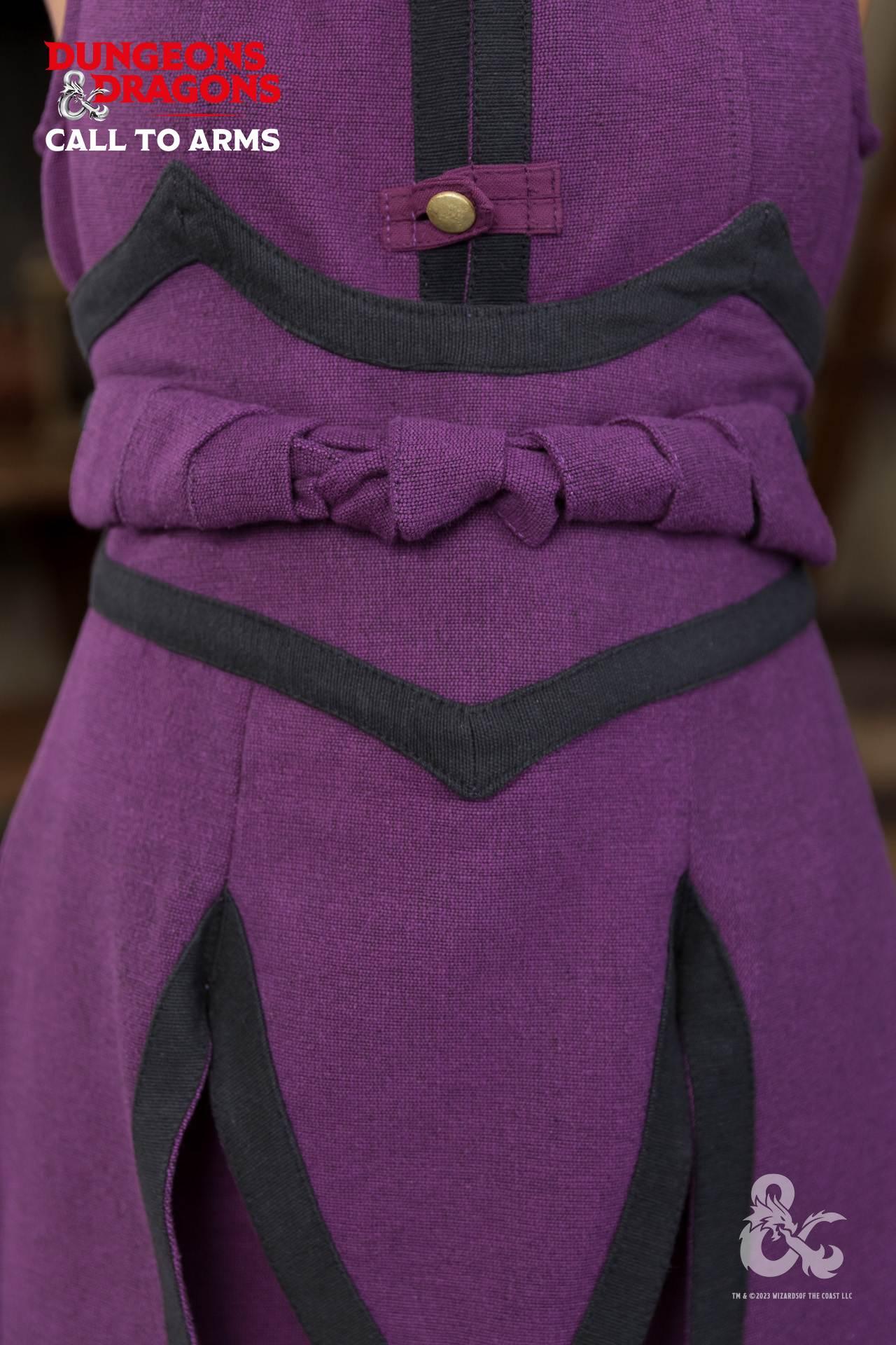 Dungeons & Dragons Sorcerer Battle Skirt - Purple & Black Cosplay Costume for D&D RPG LARP Fantasy Gaming