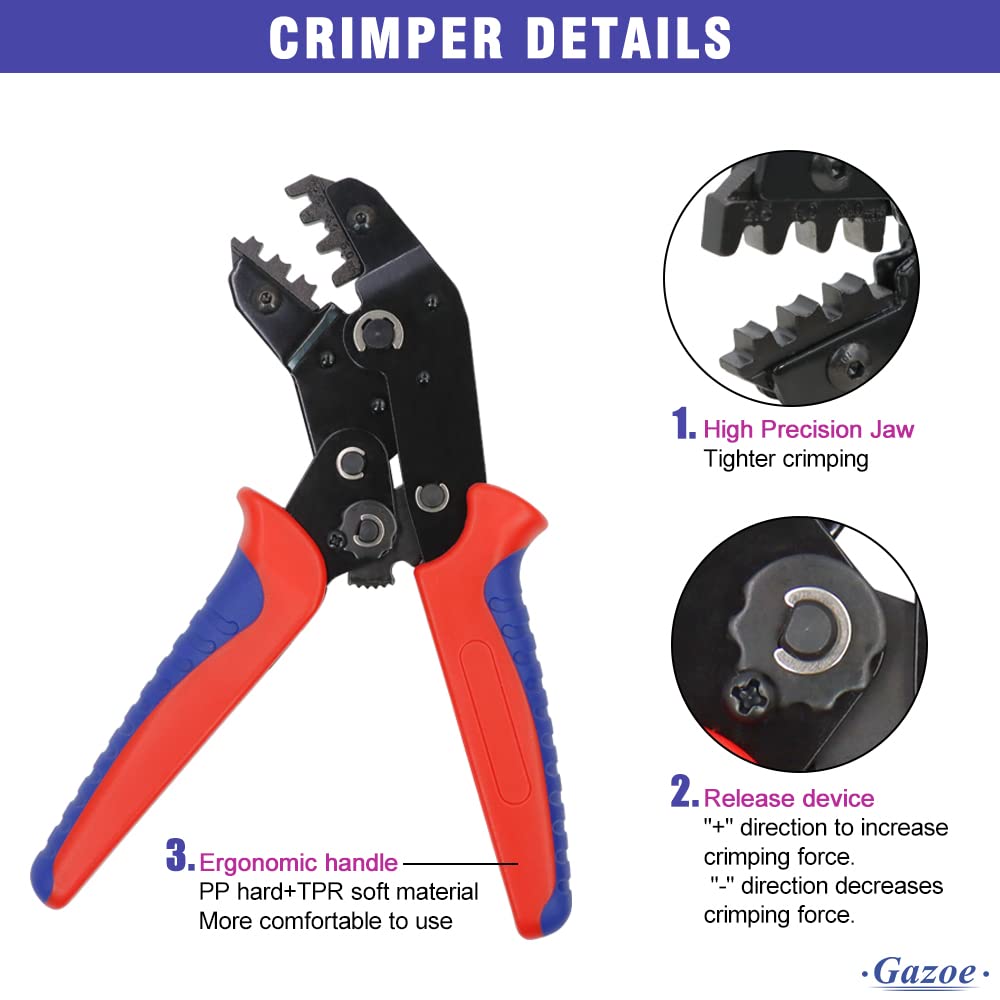 Professional Solar PV Cable Crimping Tool for Solar Connectors - AWG14-10 (2.5/4/6mm²) - 7-in-1 Mini Pliers - Perfect for Solar Panel Installation & Electrical Wiring Projects