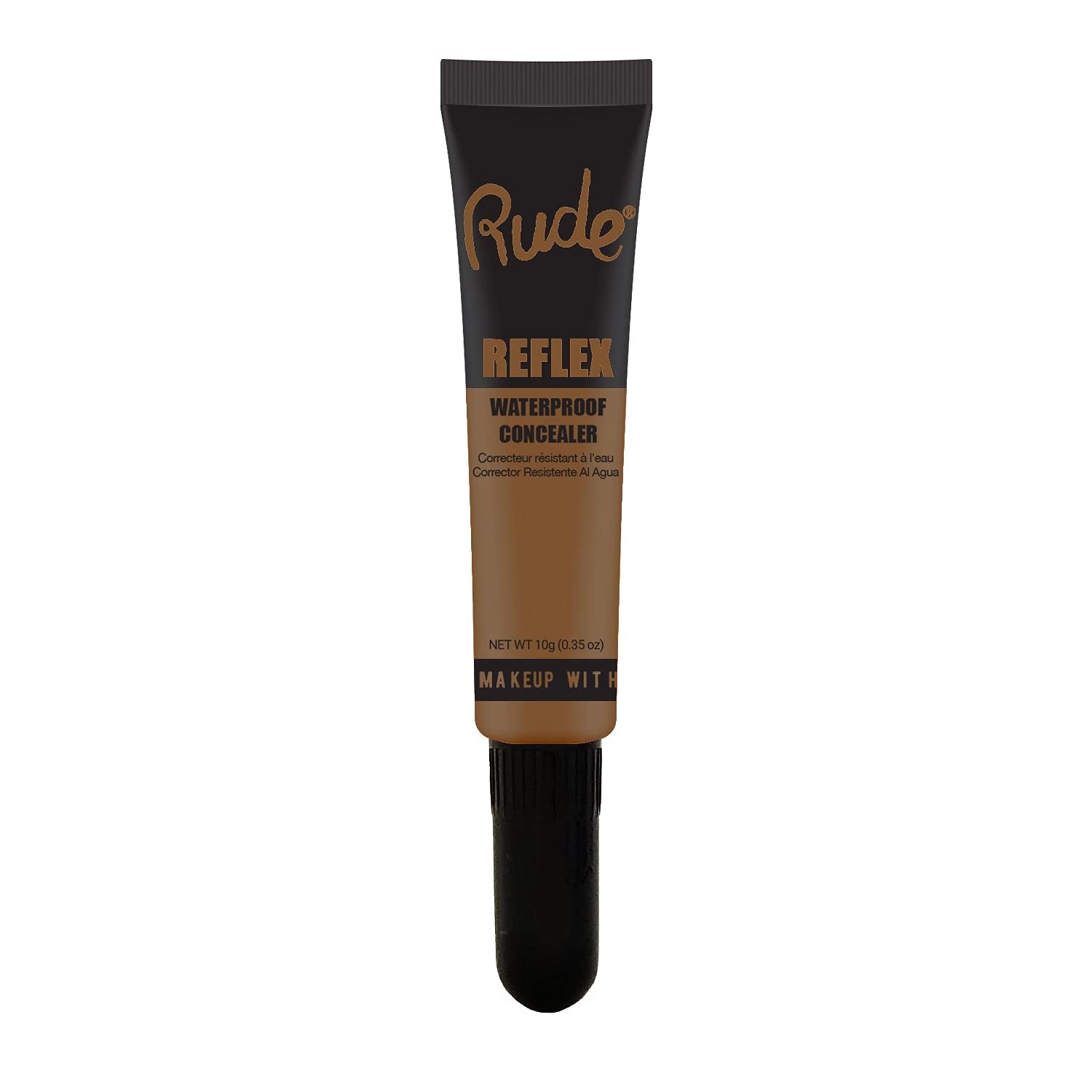 Rude Cosmetics Reflex Waterproof Concealer - Beige 04 | Full Coverage, Long-Lasting, Crease-Proof | Perfect for Dark Circles, Blemishes & Under Eye Brightening