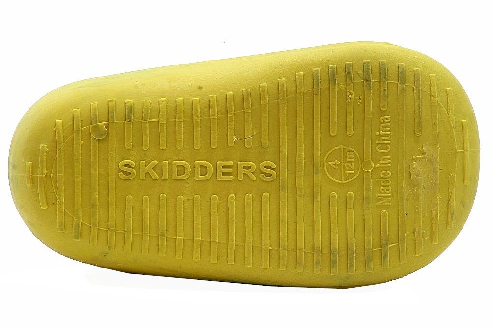 Skidders Girls' XY8808 Non-Slip Water Shoes for Beach, Pool & Outdoor Activities - Yellow & Pink Sun Grip Design