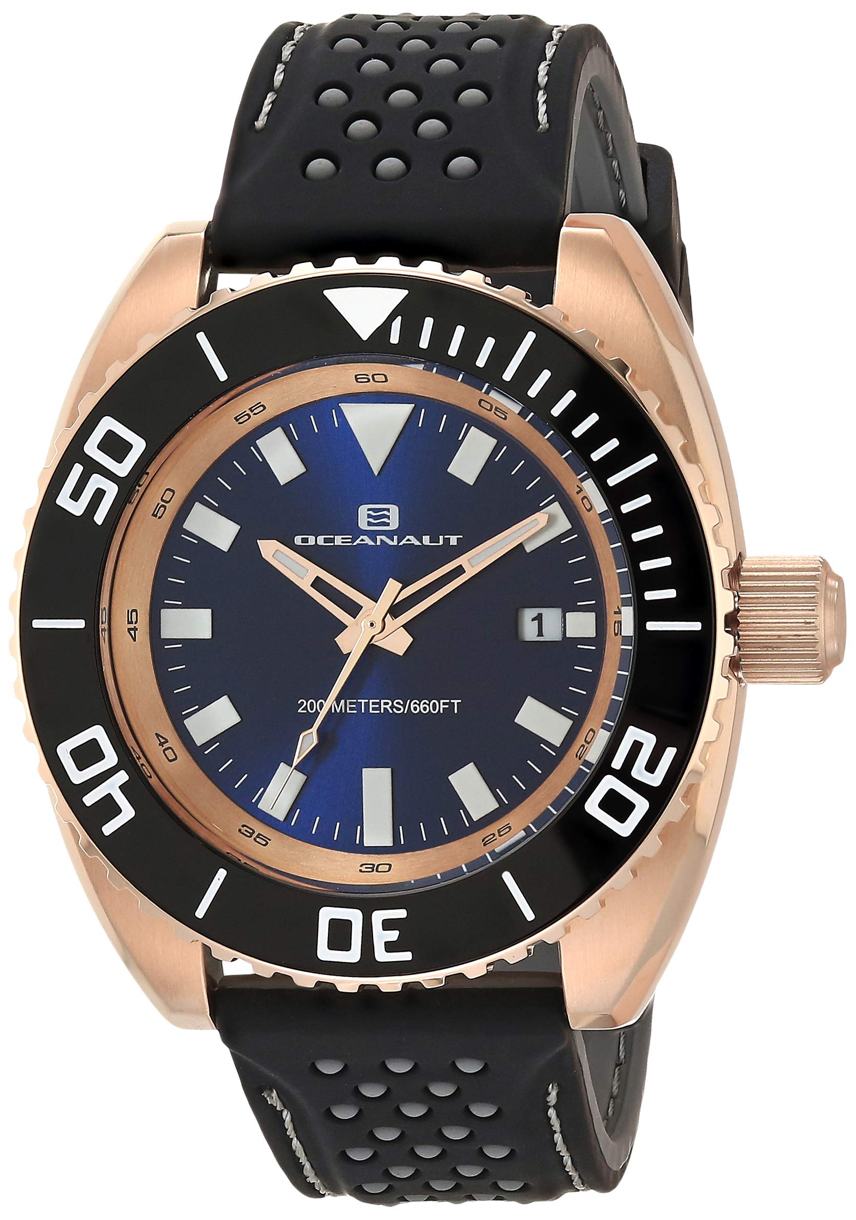 Oceanaut Men's Submersion Dive Watch - Waterproof Professional Diving Watch for Men with Rotating Bezel & Luminous Markers | Perfect for Scuba Diving, Snorkeling & Water Sports
