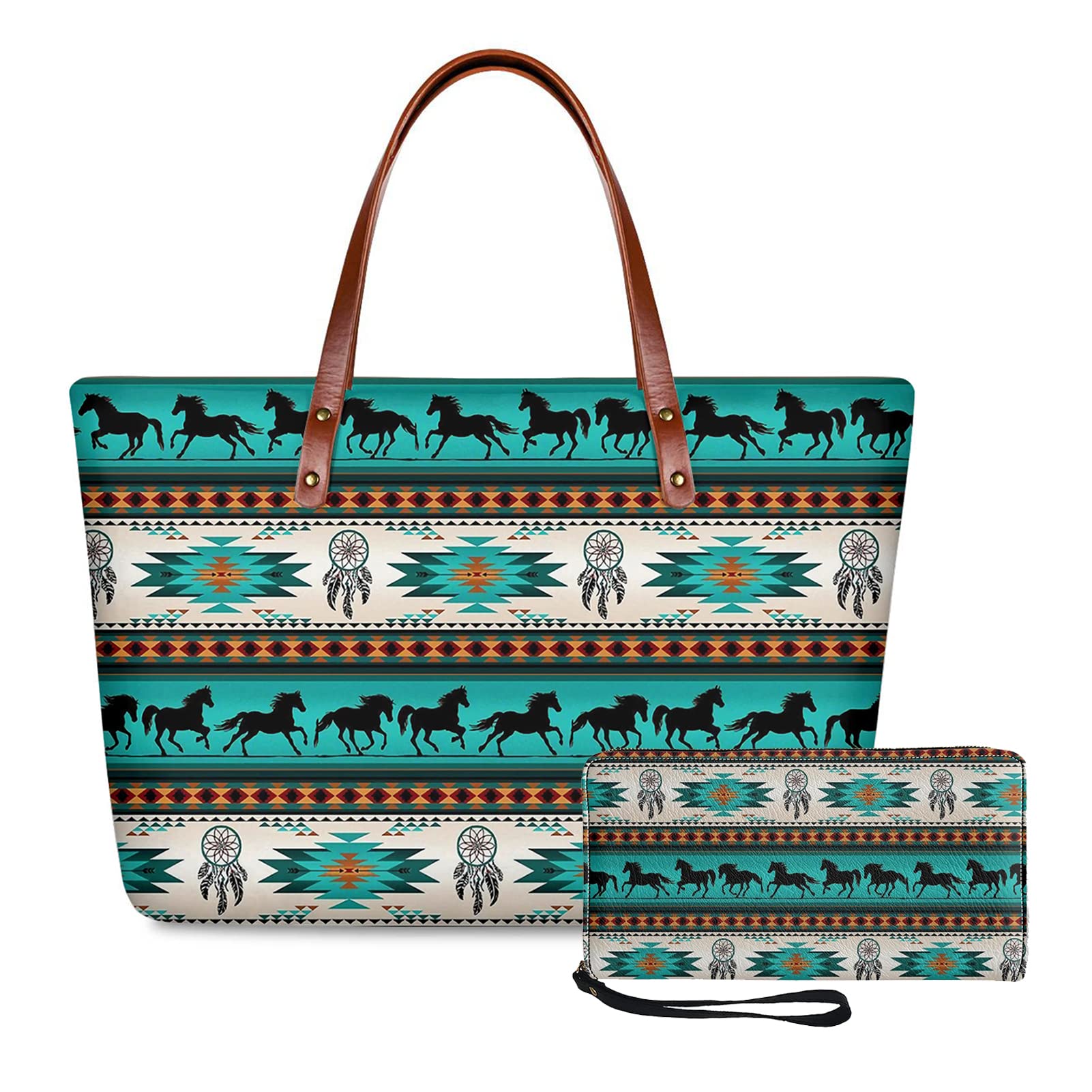 Wideasale Women's Purse and Wallet Set - Stylish Work Tote Shoulder Bag with Matching Wallet (2-Piece Set) | Perfect for Office, Travel & Everyday Use