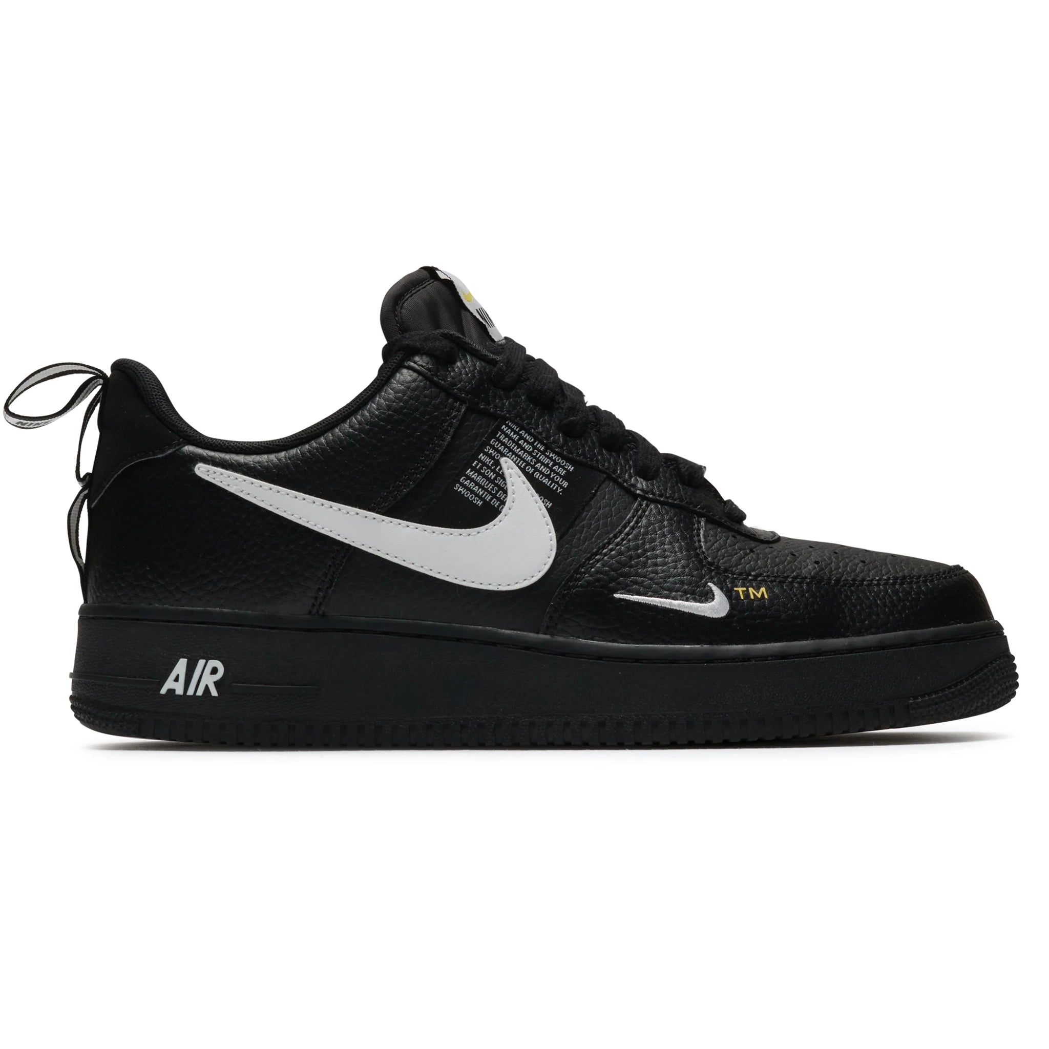 Preloved Nike Air Force 1 Low Utility Sneakers in Black & White - Perfect for Casual Wear, Street Style & Everyday Comfort
