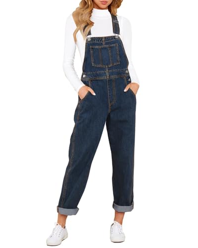 Boyfriend Overalls-blue Plunge