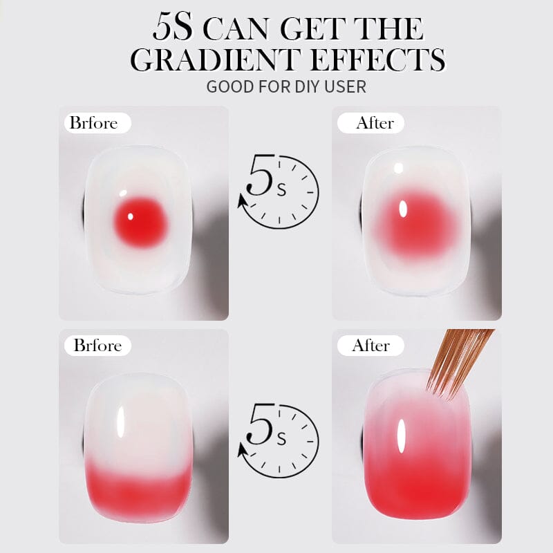 10ml Watercolor Nail Gel Polish - Long Lasting UV/LED Soak Off Gel for Nail Art, Manicure & Pedicure - Perfect for Home Salon, DIY Nail Designs & Professional Use