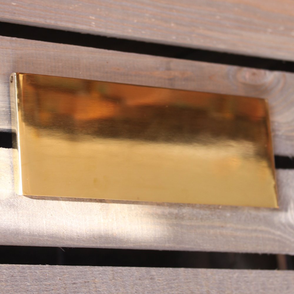 Polished Brass Heavy Duty Letter Organizer - Perfect for Office Desk, Mail Sorting & Home Organization