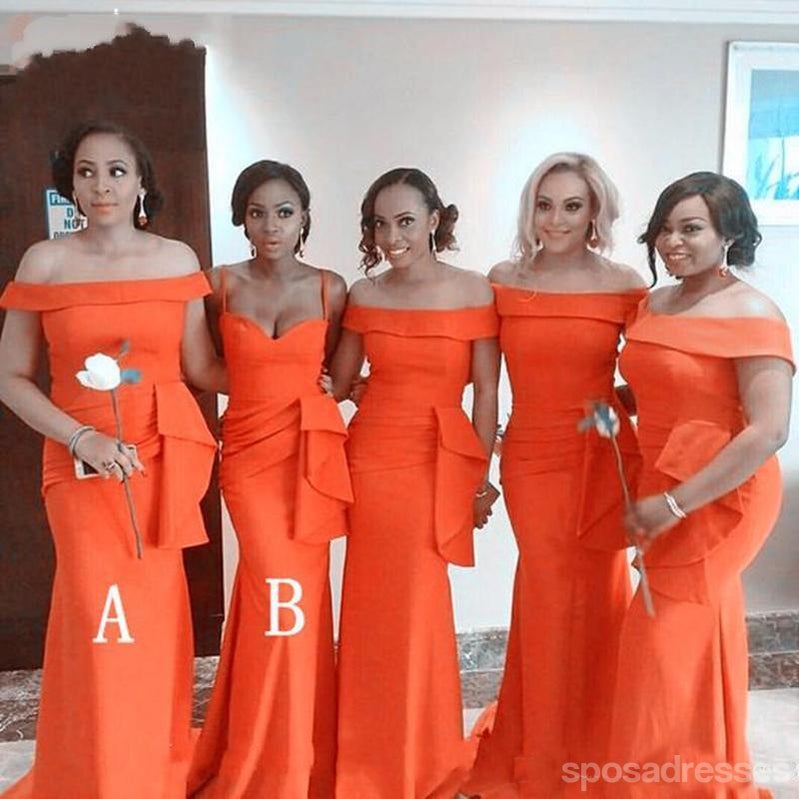 Elegant Mermaid Mismatched Sleeveless Bridesmaid Dresses - WG921 | Affordable Wedding Party Attire for Beach, Garden & Formal Events
