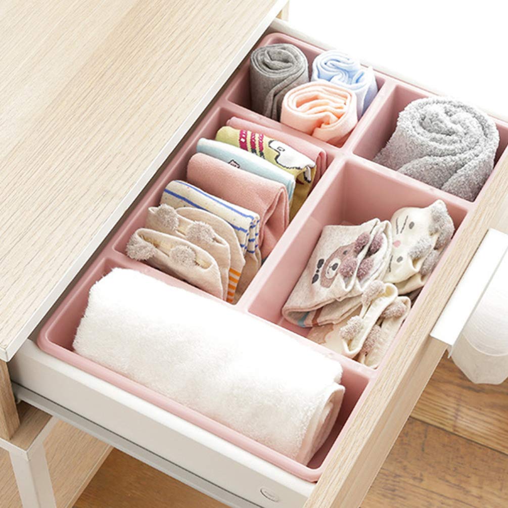 TOPBATHY 5-Drawer Desk Organizer - Rainbow Pencil Holder & Storage Box for Office, Closet, Makeup, Skincare Products (White) | Perfect for Home, Office & Beauty Organization