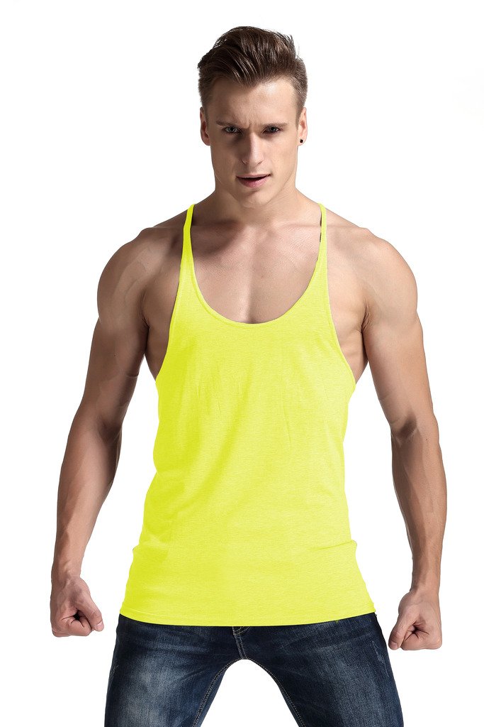 YAKER Men's Gym Tank Top - Breathable Workout Singlet for Bodybuilding & Fitness - Sleeveless Muscle Shirt for Weightlifting, CrossFit & Summer Training