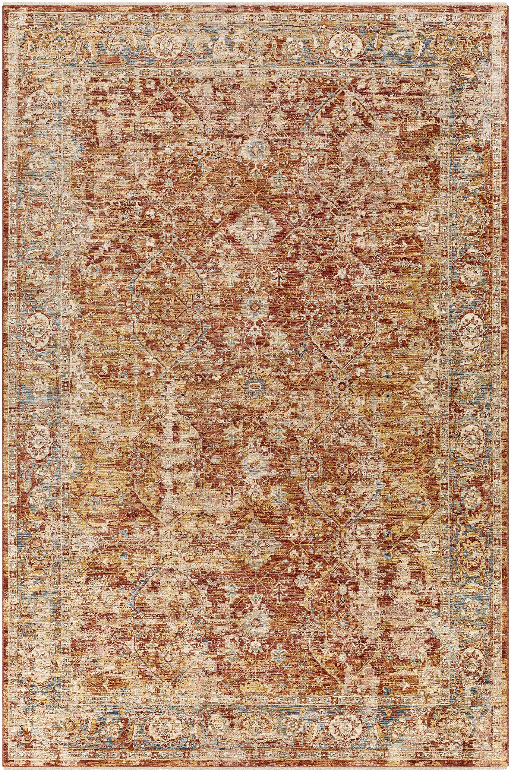 Hauteloom Wetaskiwin Traditional Area Rug 10' x 14' - Black, Purple, Red - Soft Living Room & Bedroom Carpet - Perfect for Home Decor, Family Gatherings & Cozy Spaces