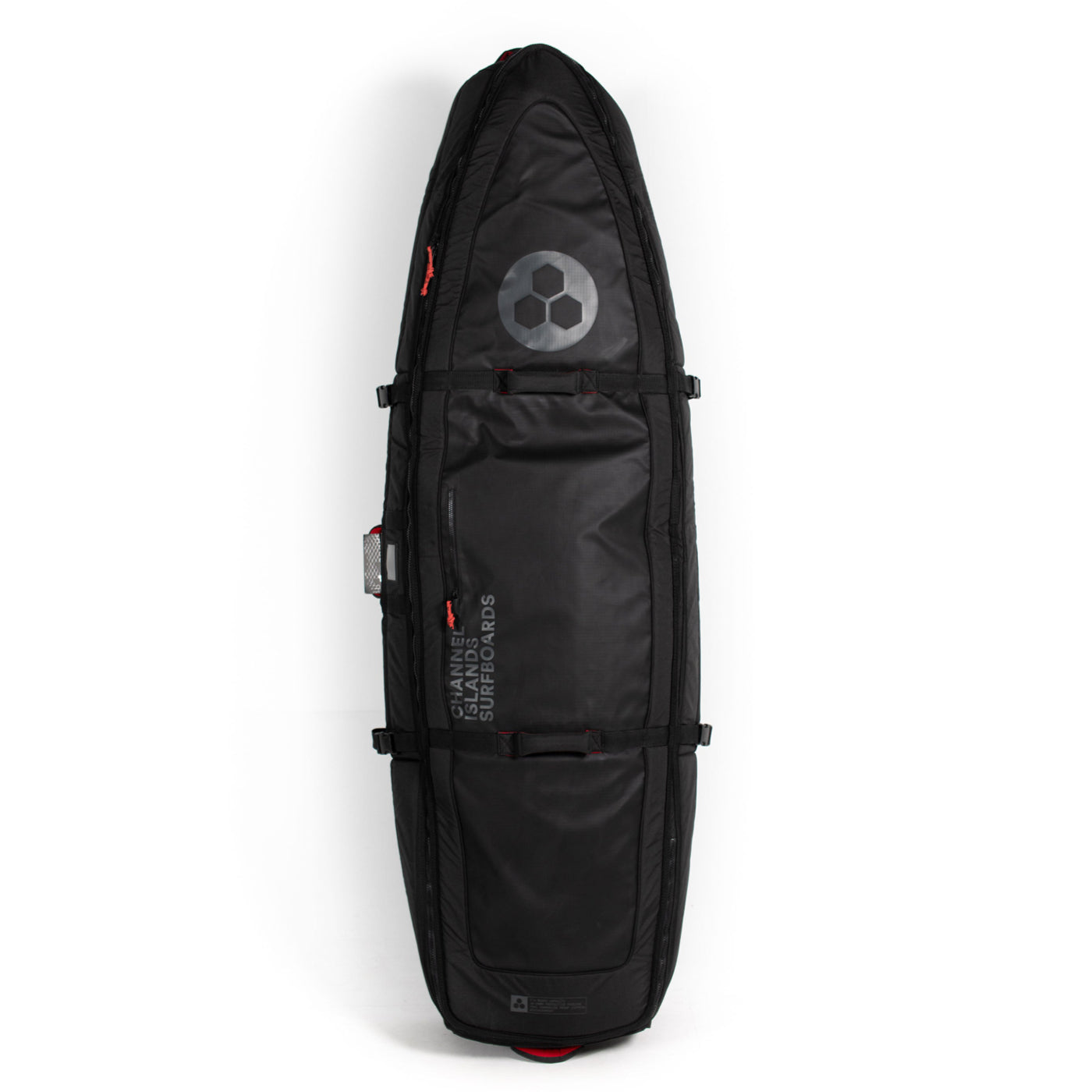 Channel Islands QUAD Wheeled TRAVELER Surfboard Cover - Black - Waterproof & Durable Protection for Travel & Storage | Perfect for Surf Trips, Airplane Transport & Beach Days