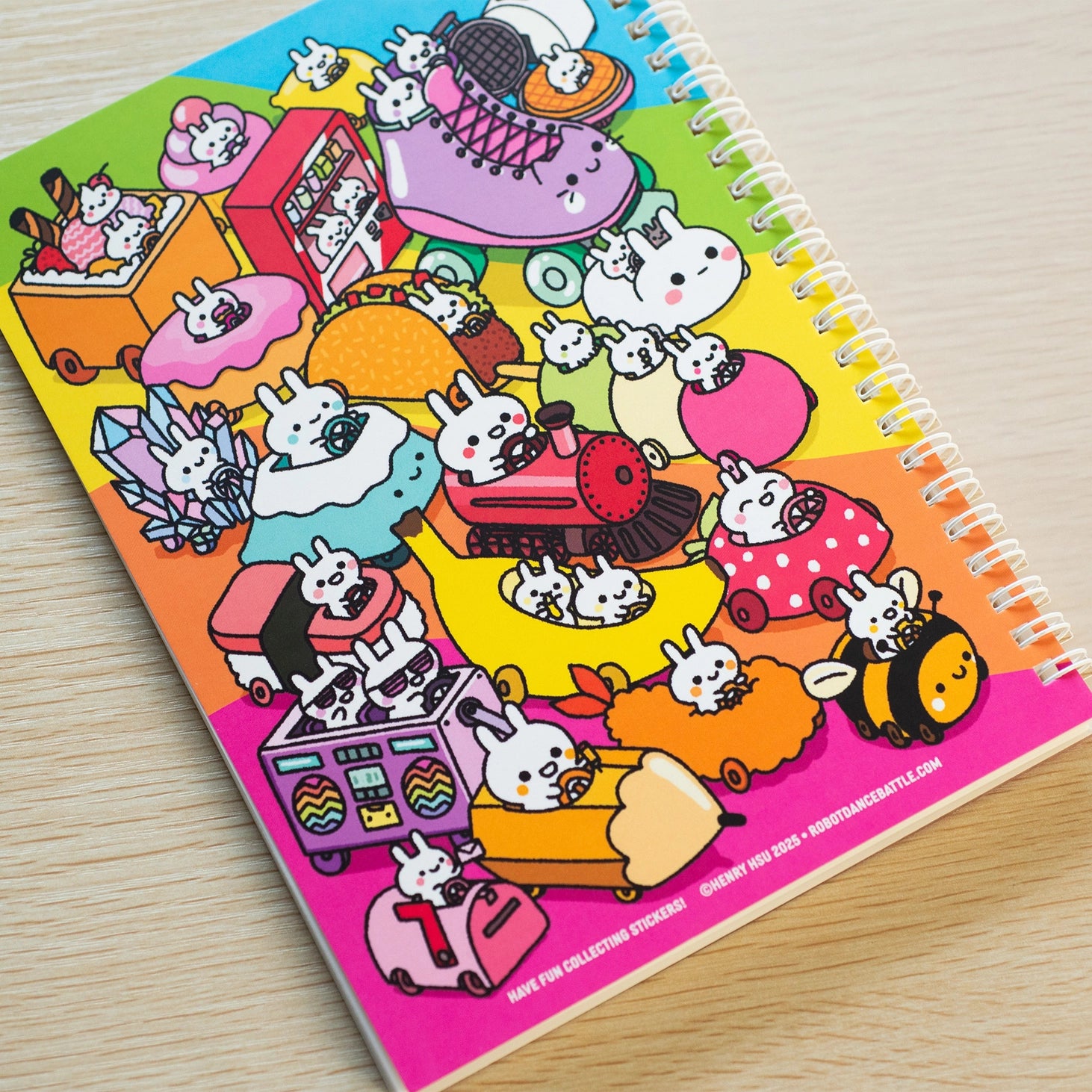 Bunny Cars Sticker Storage Book for Kids - Organize & Protect Your Sticker Collection - Perfect for Travel, Scrapbooking & School Activities