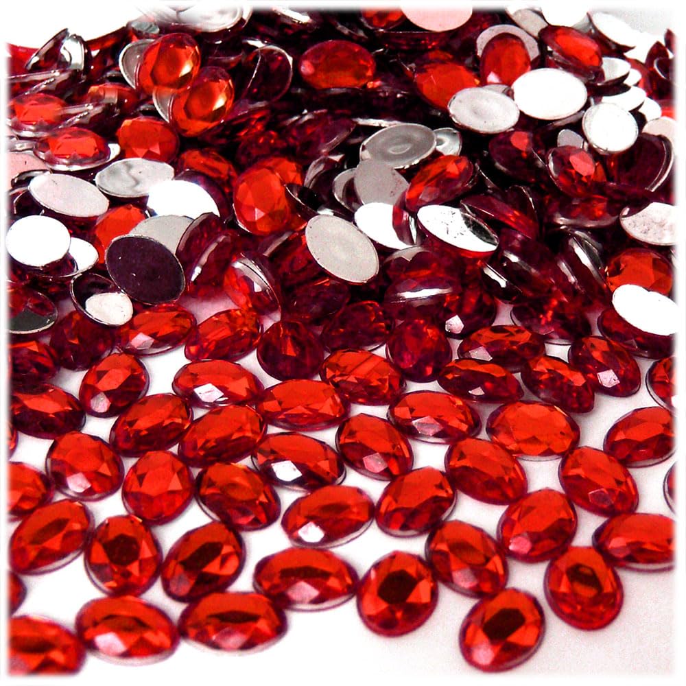 1,000pc Royal Blue Rhinestones Flatback 6x8mm Oval for DIY Crafts, Jewelry Making, Nail Art & Home Decor - The Crafts Outlet