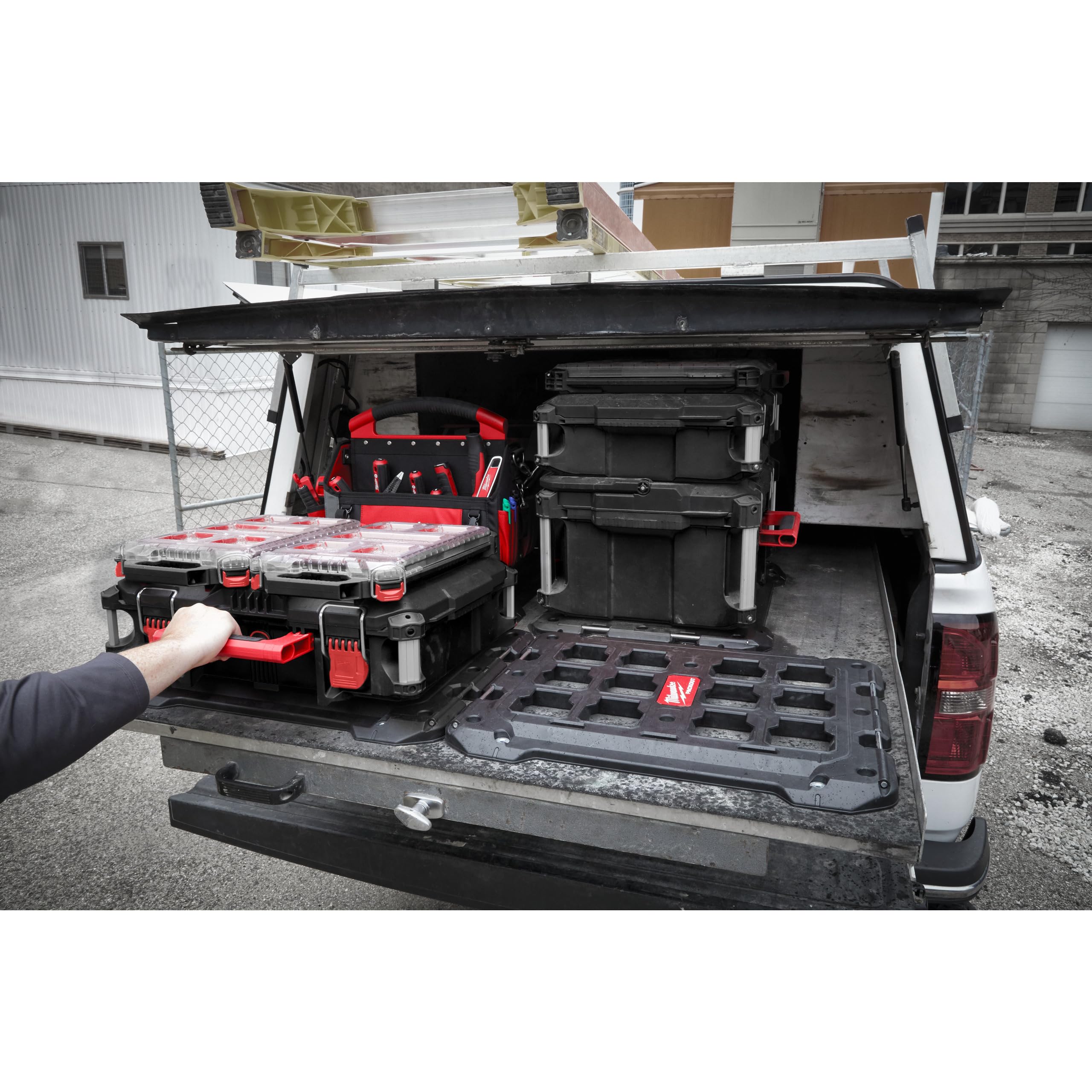 Milwaukee PACKOUT Compact Mounting Plate 10 x 20 x 12 inches - Durable Tool Organizer for Jobsite Storage & Workshop Organization