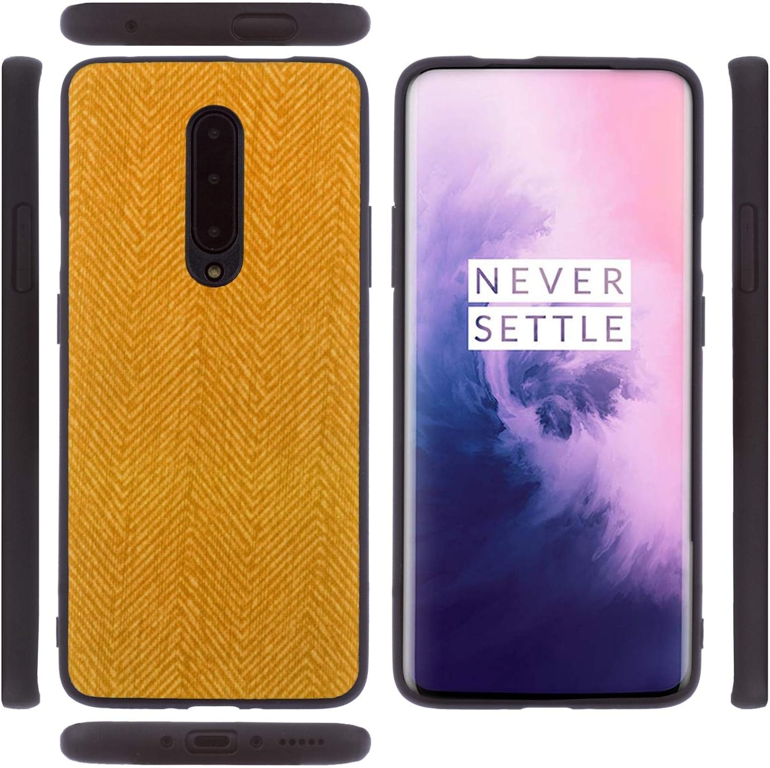 Premium Shockproof Phone Case for OnePlus 7 Pro | Durable Yellow Protective Cover | Perfect for Everyday Use & Outdoor Activities