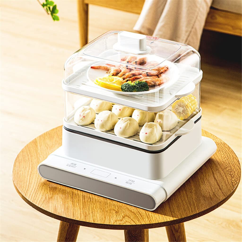 HYDZQ 220V Electric Food Steamer - 12L 3-Layer Multi-Function Steam Pot for Home Kitchen | Perfect for Vegetables, Dumplings & Healthy Meal Prep