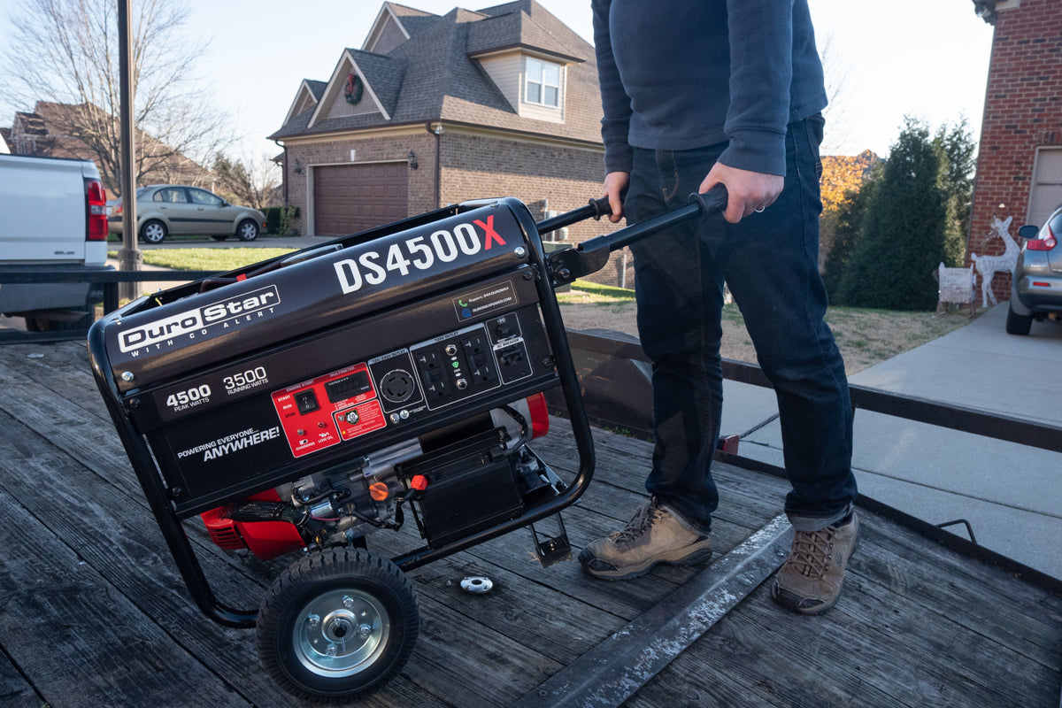 4,500 Watt Portable Gasoline Generator with CO Alert - Reliable Backup Power for Home, Camping & Emergency Use