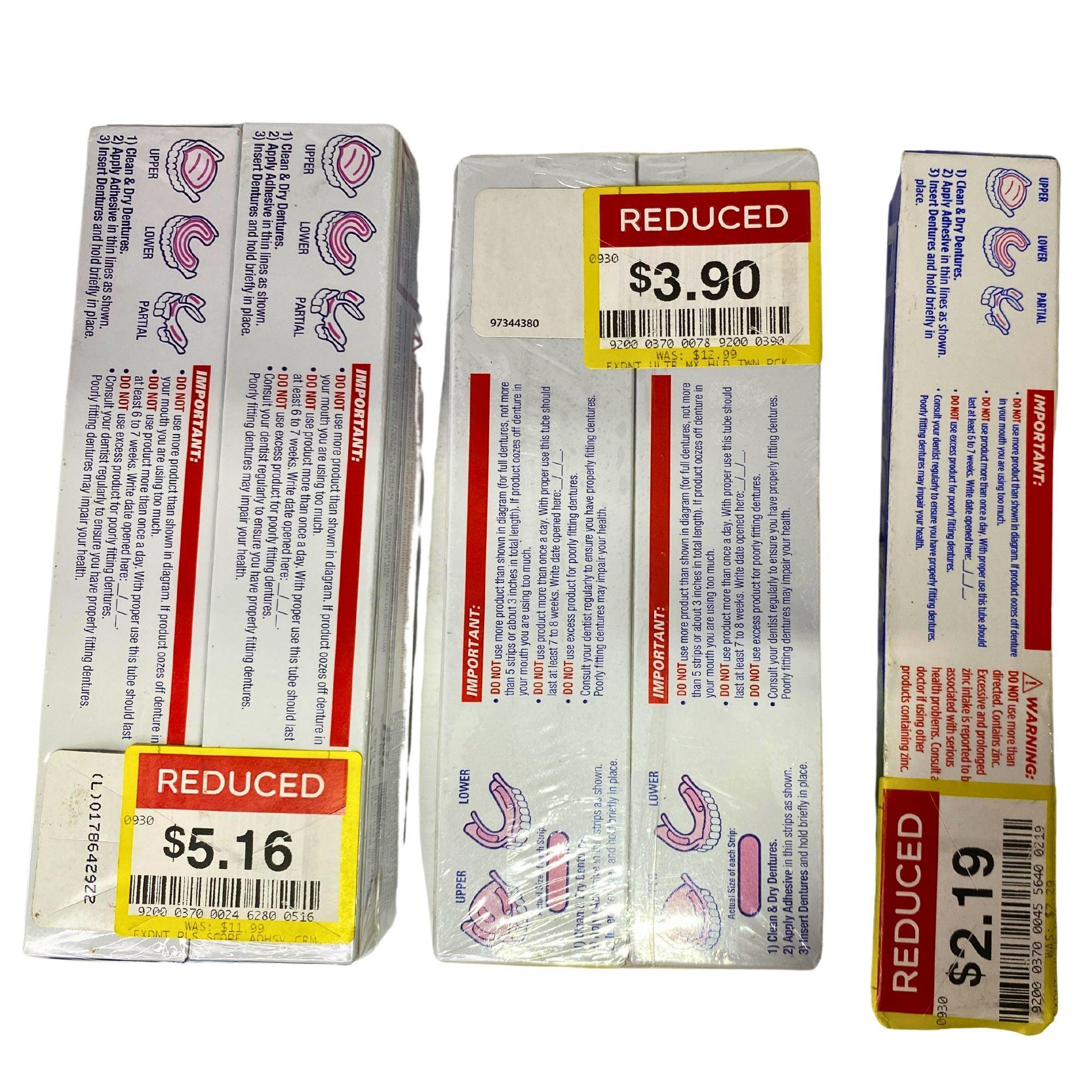 Fixodent Denture Adhesive Cream Assorted Mix - 42 Count Pack for Secure Denture Hold - Perfect for Daily Use, Travel & Special Occasions