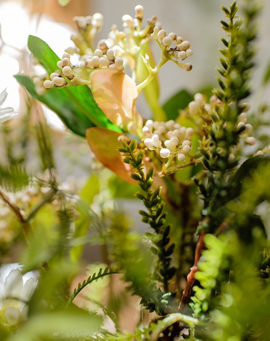 Stunning Modern Artificial Flowers for Dining Room Table - Dandelion, Wheat, Eucalyptus Arrangement | Elegant Home Decor Centerpiece for Weddings, Parties & Interior Design