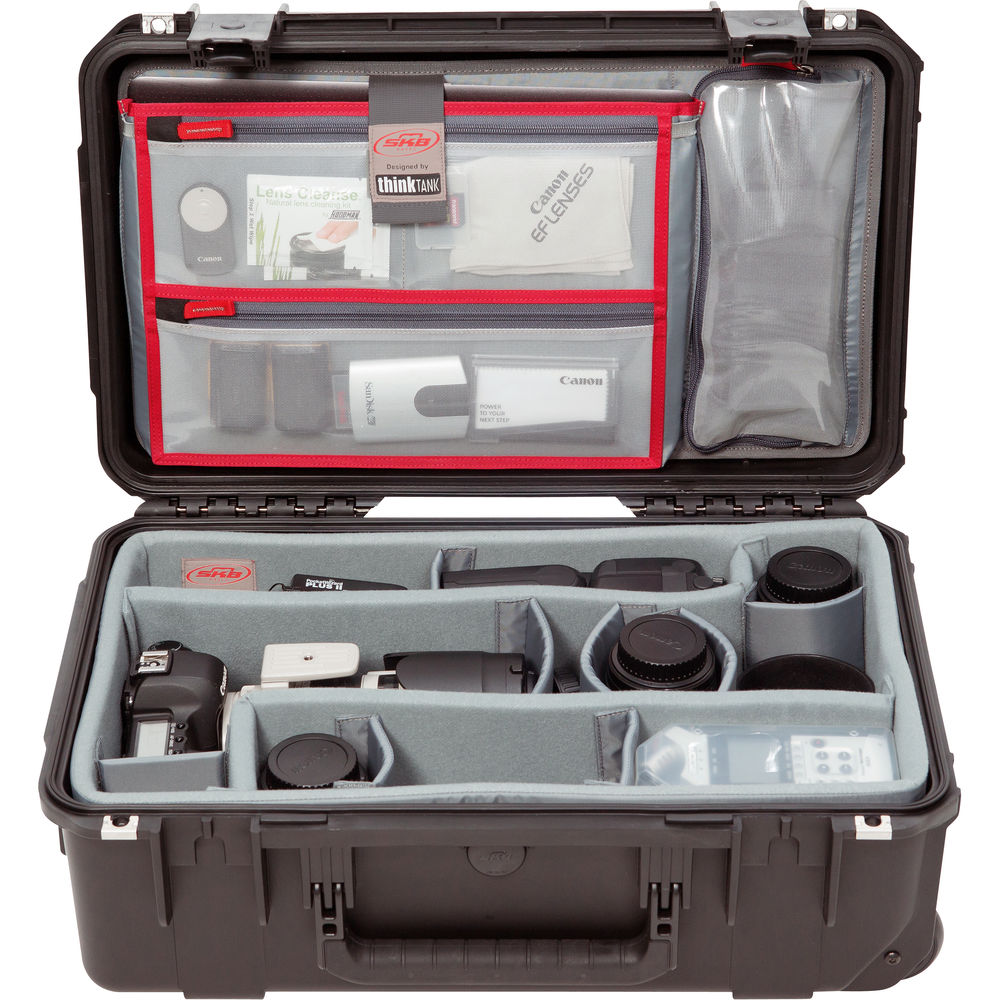 SKB iSeries 2011 7 Case with Think Tank Photo Dividers & Lid Organizer - Durable Camera Equipment Storage for Professional Photographers & Videographers - Perfect for Studio, Travel, and On-Location Shooting